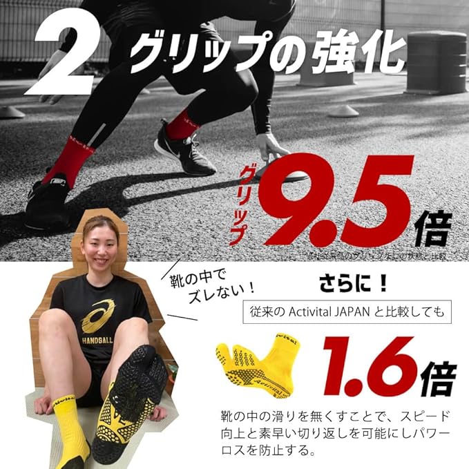 Activital PRO S-M Foot Supporter, 8.9 - 10.0 inches (22.5 - 25.5 cm), Black, Set of 2 Pairs - NewNest Australia