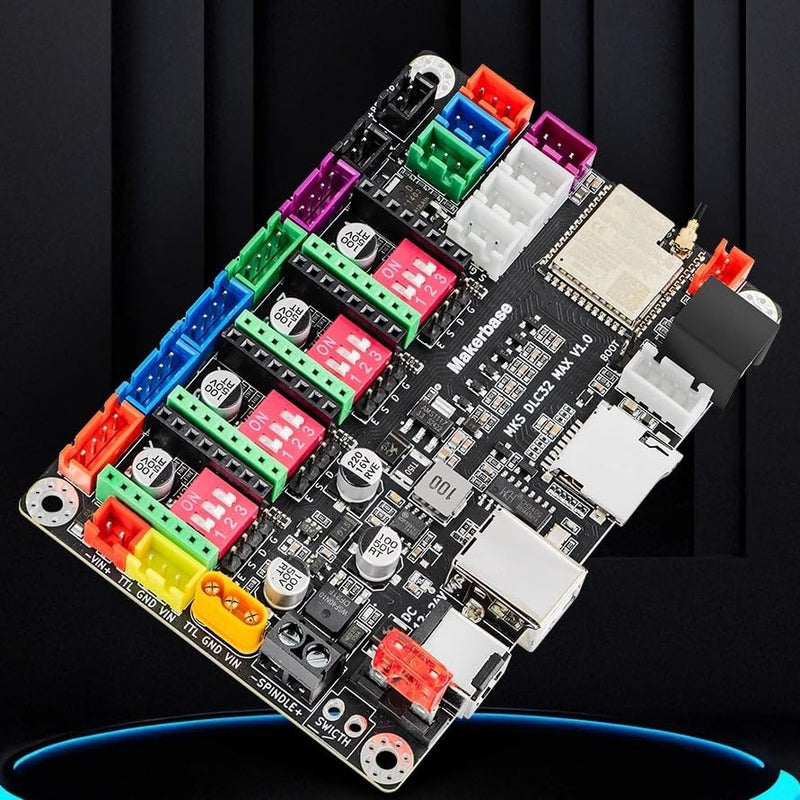 CNC Controller 4 axis MKS DLC32 MAX Expansion Card GRBL 32 bit ESP32 Shield Breakout Board Engraving Machine Upgrade Parts