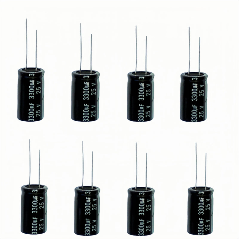 25 Values Aluminum Electrolytic Capacitor Kit 1000uF-10000uF | 180 Pieces, 1000uF 1500uF 2200uF 3300uF 4700uF 6800uF 10000uF, 10V 16V 25V 35V 50V, Large-Capacity Capacitors Assortment Set 1000uF-10000uF 180pcs