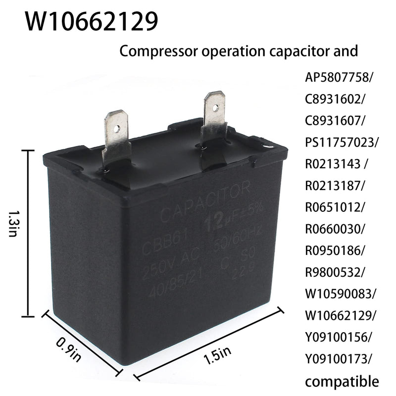 W10448874 W10197428 W10662129 TSD2 W10350564 Refrigerator Start Relay Device Compatible With Whirlpool W10197428 W10128795 W10197427 241527803 241941003 2319793 241941005