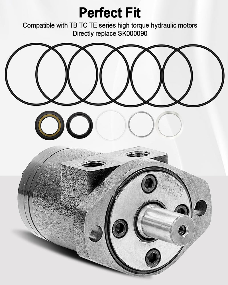 Hydraulic Wheel Motor Seal Kit Fit for TB TC TE Series High Torque Hydraulic Motors Replace SK000090