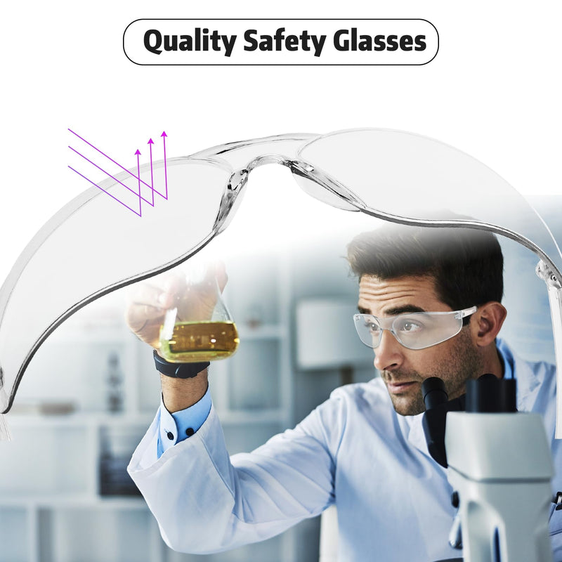 Safety Glasses for Men Women ANSI Z87.1 Safety Glasses Bulk Protective Eyewear Scratch-Resistant 118 30 Mixed - NewNest Australia
