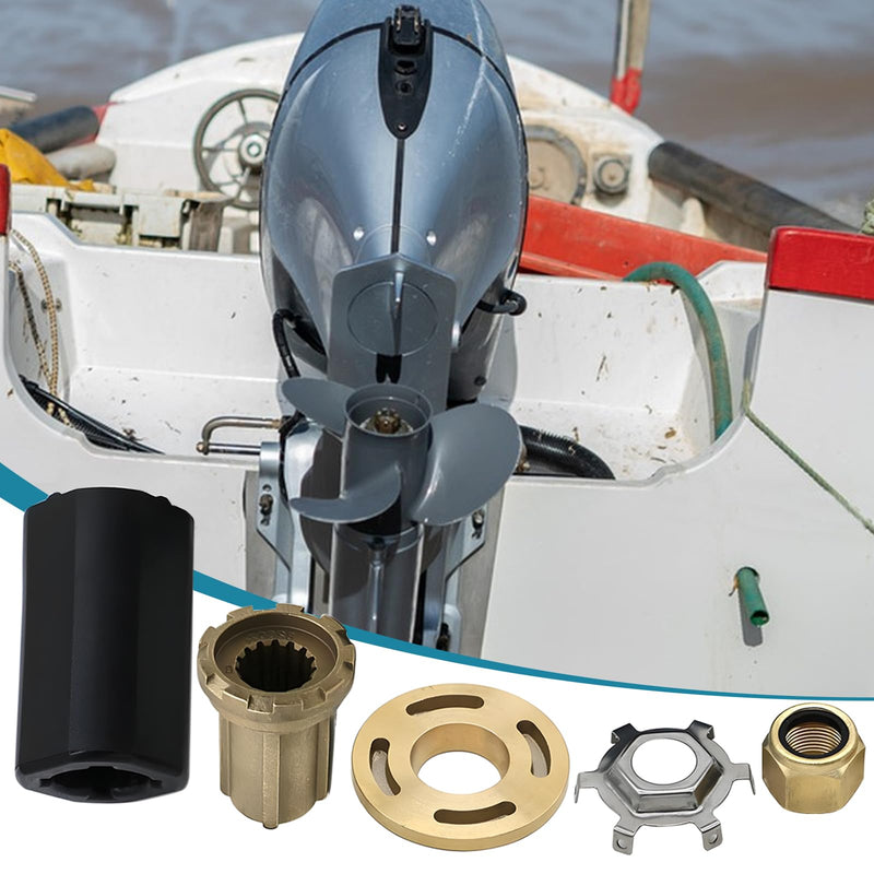 835257Q1 Hub Kit, 835257K1 Mercury Prop Hub Kit Alpha One Propeller Replacement Quicksilver Brass Material for 40-60 HP CT, 70-250 HP, Force 90-120, Verado 150-300