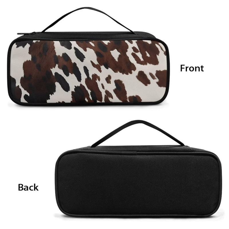 Brown Cow Stethoscope Case Lightweight Protective Stethoscope Casewith Mesh Pockets Shockproof Hard Organizer Storage Bag Medical Assistant Accessories Brown Cow
