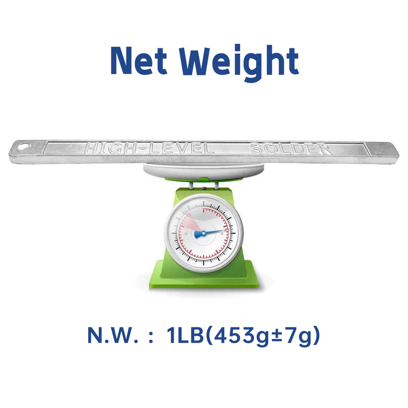 Solder Bar Sn60-Pb40 1lb Low Dross Sn60/Pb40 16oz (456g)