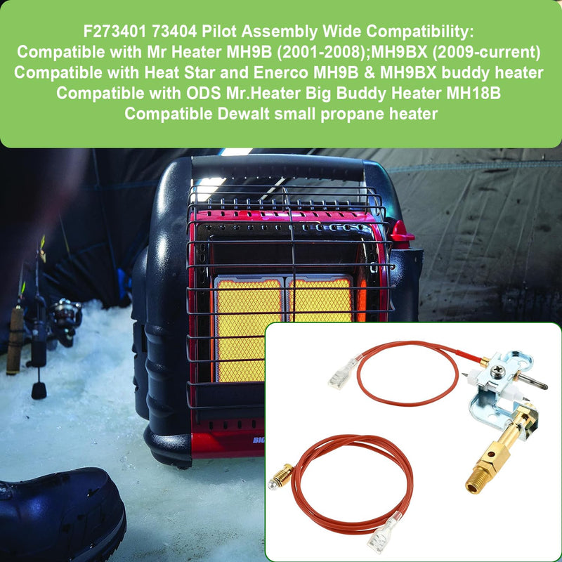 F273401 73404 Pilot Assembly Compatible with F278527 ODS&MH18B Space Heater