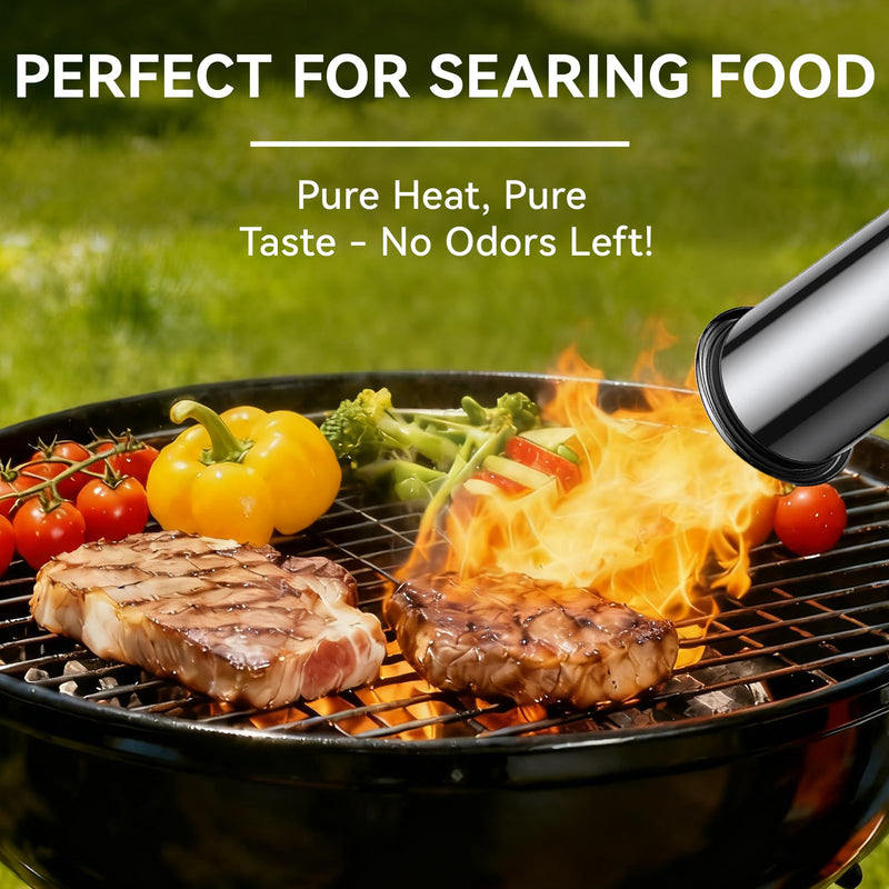 Bluefire 3272℉ Propane Torch, 50mm Wide Nozzle Powerful Grill Gun with Auto Ignition, High-Output Flame Thrower for BBQ, Charcoal, Sous Vide, Steak & Campfire(Tank Not Included)