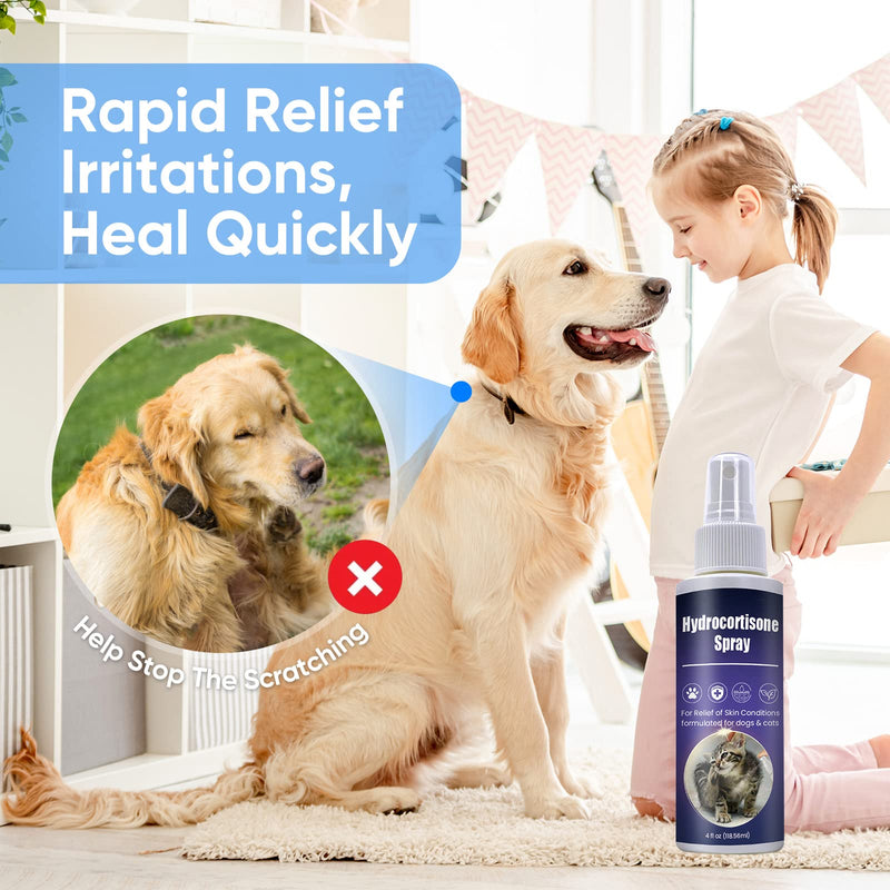 Inscape Data Hot Spot Treatment for Dogs, Itch Relief Spray for Dogs & Cats - Relieves Hot Spots, Rash & Itchy Skin - No-Sting Formula Blue - PawsPlanet Australia