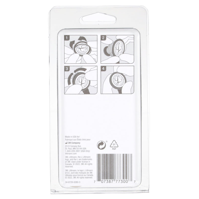 3M Littmann Stethoscope Spare Parts Kit – Classic II Infant Diaphragm Assembly, Includes Black & Gray Rim, Floating Diaphragm, 40013 (Pack of 1)