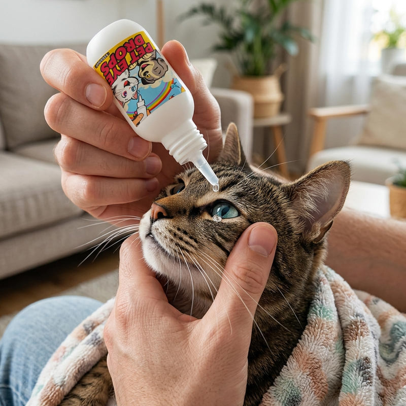 Pet Eye Drops for Dogs & Cats | Tear Stain Remover | Gentle Eye Wash Solution for Dry Eyes, Goopy Eyes | Safe Daily Eye Cleaner (2 fl.oz) 2 fl.oz