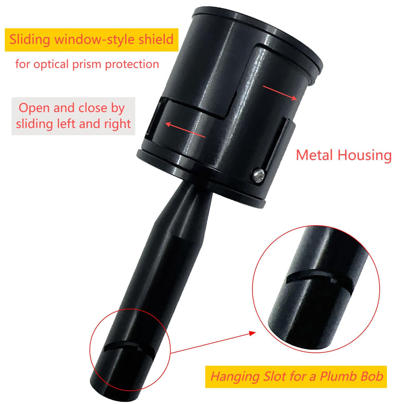 Mini Optical Right Angle Prism 90 Degree Square Prism, Double Penta Reflective Surveying Prism for Total Station, GPS Receiver & Theodolite Level