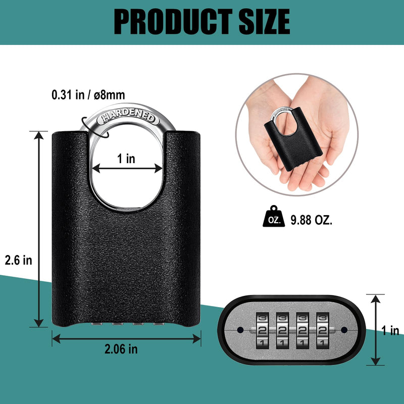 Heavy Duty Combination Lock with Chain,47 inch Long,8mm Thick ，Safety Chain Locks with Code,Padlock with Chain for Motorcycles, Bicycle, Door, Gate, Fence,Warehouses, Garage(Lock and Chain) 1 Lock and Chain
