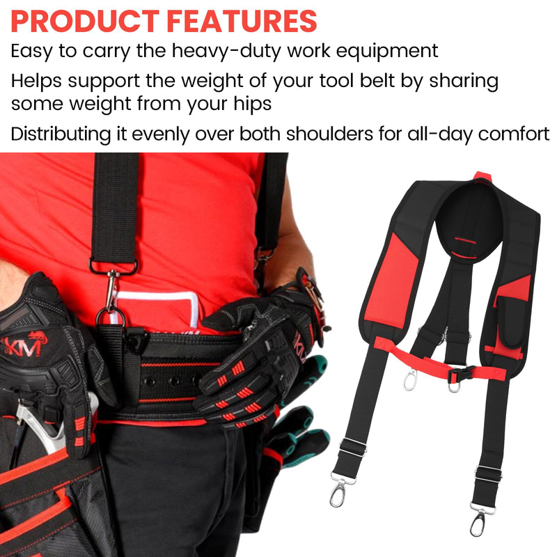 48-22-8145 Padded Rig Replace For Milwau-kee Tool Belt, 48-22-8145 Padded Suspension Rig Use1680 Denier Nylon and All Metal Hardware For Milwau-kee tool bag