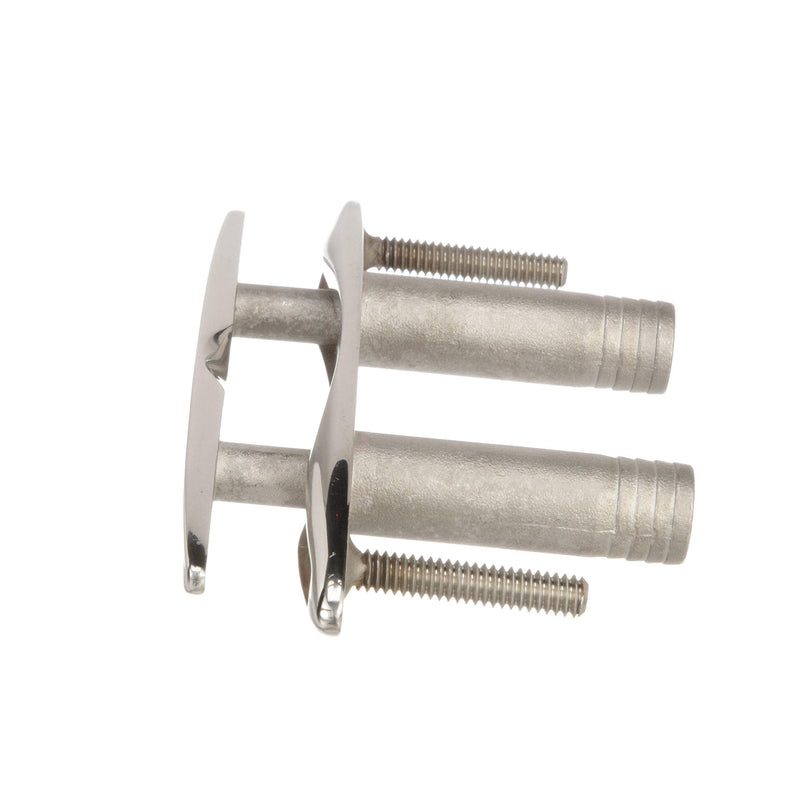 Seachoice 316 Cast Stainless Steel Pull Up Cleat, Flush Mount, Various Sizes Cleat w/ Studs 6"