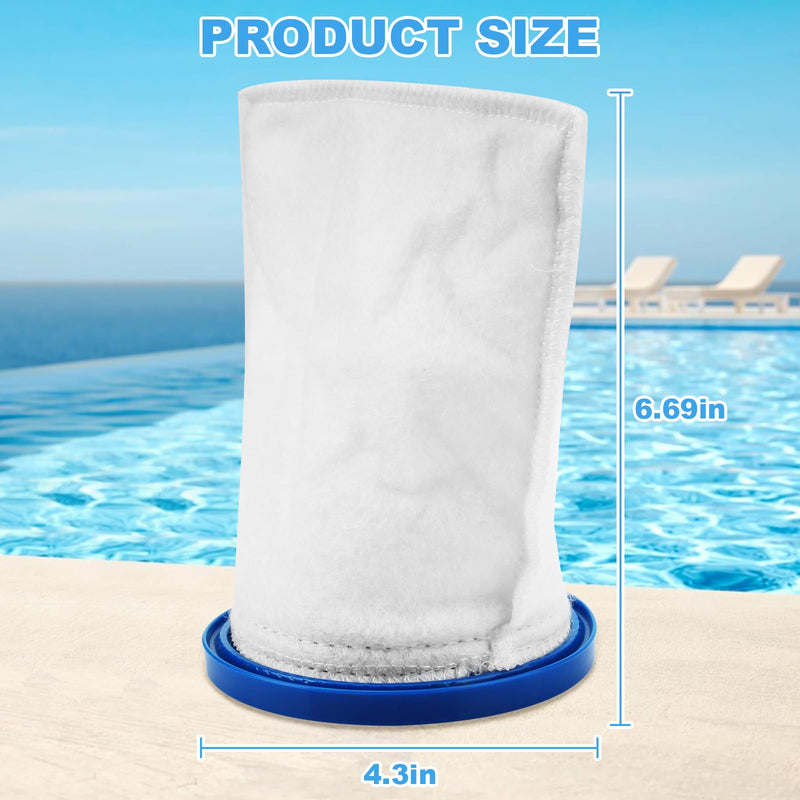 Micro-Filter Bags, X-treme Multilayer Filter Bag Fits for Pool Blaster Max, iVAC C2, iVac 250, Volt FX-4, Catfish Ultra, and Jacuzzi JPV200 Handheld Pool Vacuums - 4 Pcs