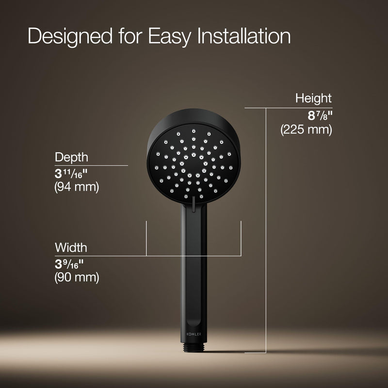 Kohler 33640-G-BL Elate® Three-function handshower, 1.75 gpm, Matte Black