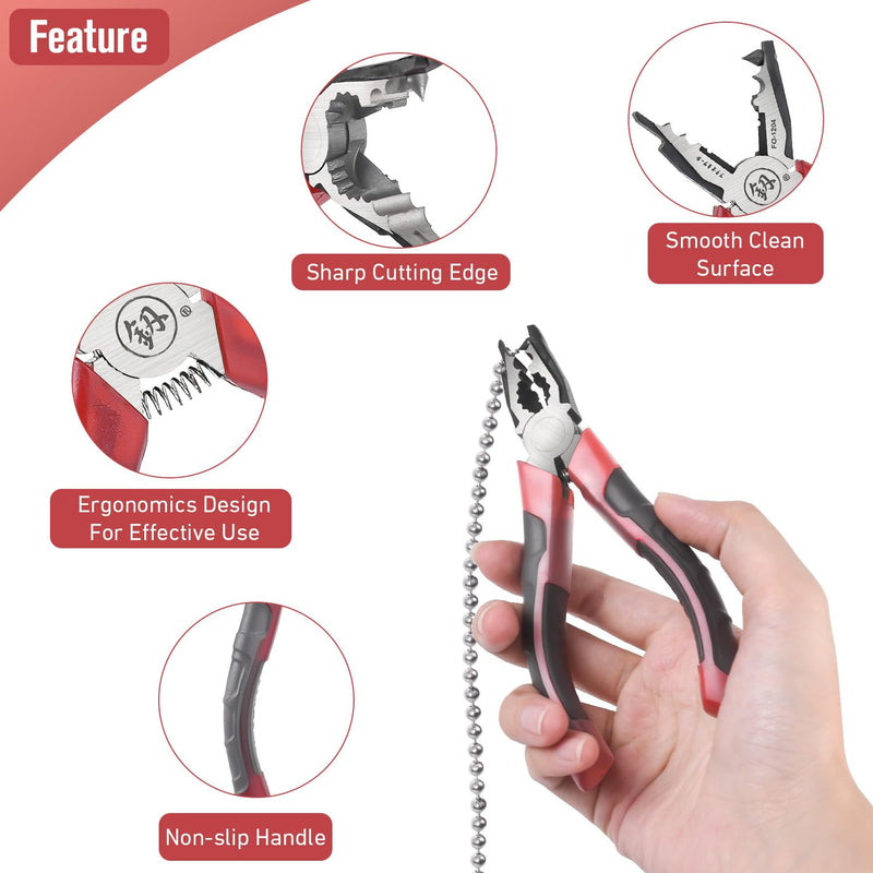 Chain Joining Pliers for Metal Chain Connector, Ball Metal Chain Splicing Pliers for Curtain Roller Blind Accessories, Durable Manual Combination Pliers for Blind Installation