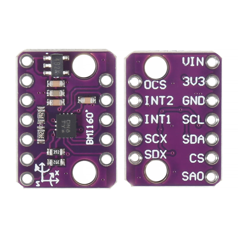 10pcs BMI160 GY-BMI160 6DOF 6-Axis Sensor Module Gravity Sensors Accelerometer Gyroscope Acceleration Gravity Sensor IIC I2C SPI 3-5V