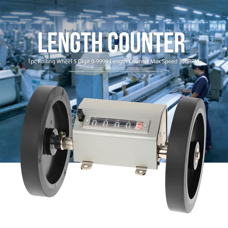 Measuring Wheel, Measuring Wheel In Feet 1Pc Rolling Wheel 5 Digits Length Counter Speed 350Rpm Grey Reset Roue De Mesure