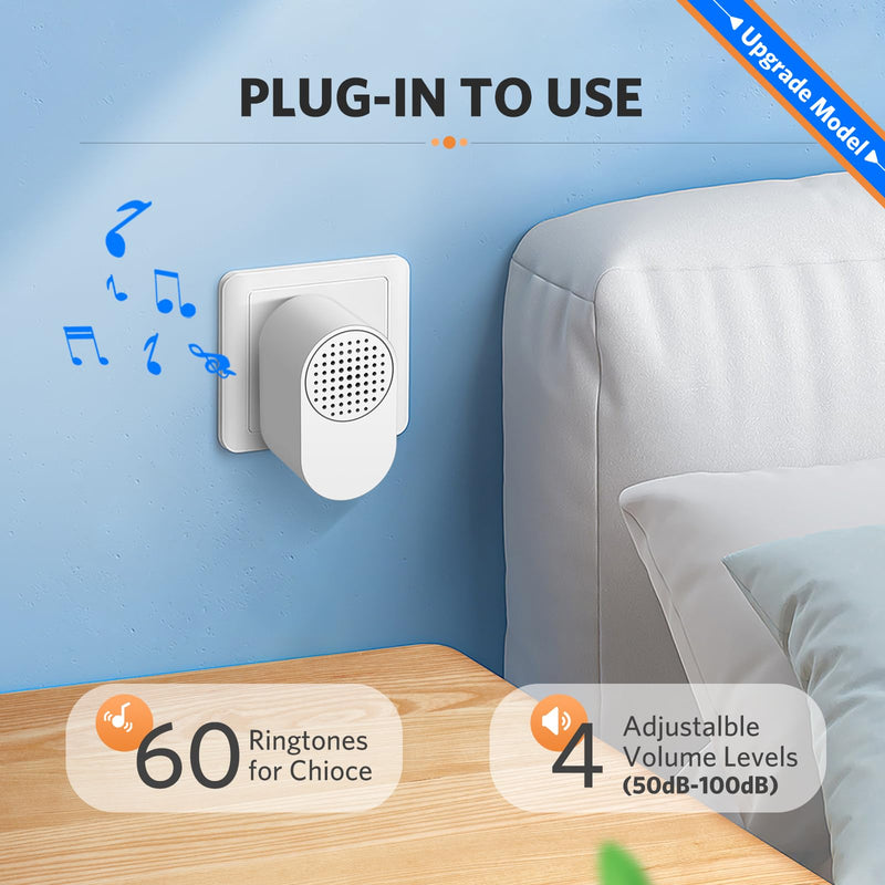 Driveway Alarm Motion Sensor - Driveway Alarms Wireless Outside Weatherproof Motion Detector Presence Outdoor Detector Door Home Security System Gate Mailbox Alert 1 Receiver and 2 Sensors