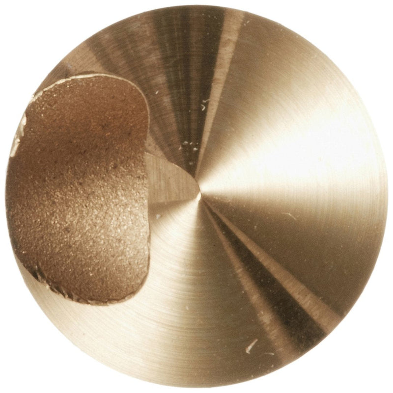 KEO 53511 Cobalt Steel Single-End Countersink, TiN Coated, 82 Degree Point Angle, Round Shank, 1/4" Shank Diameter, 3/8" Body Diameter