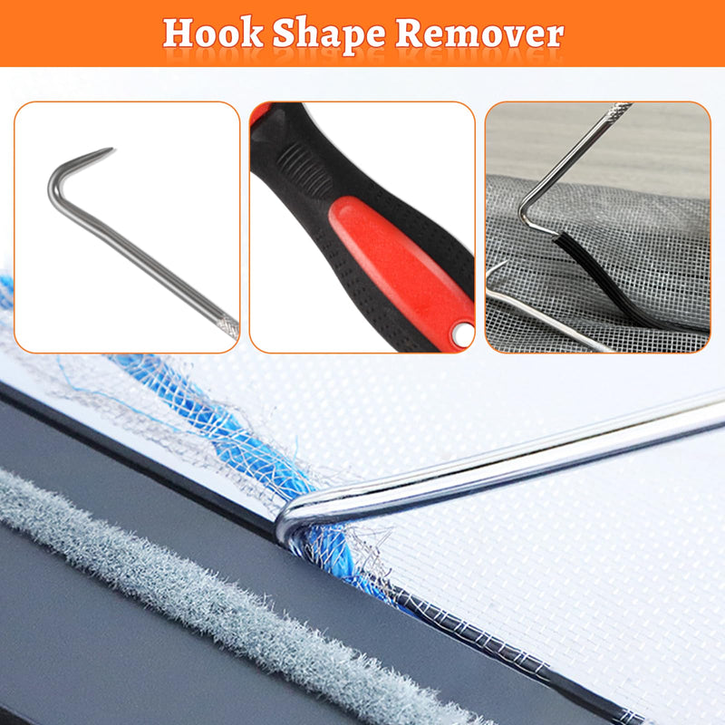 Screen Repair Tool,Screen Roller Tool,Screen Spline Tool,6 in 1 Window Screen Tool,Screen Mouse Spline Roller for Installing & Replacing Window Patio Sliding Door