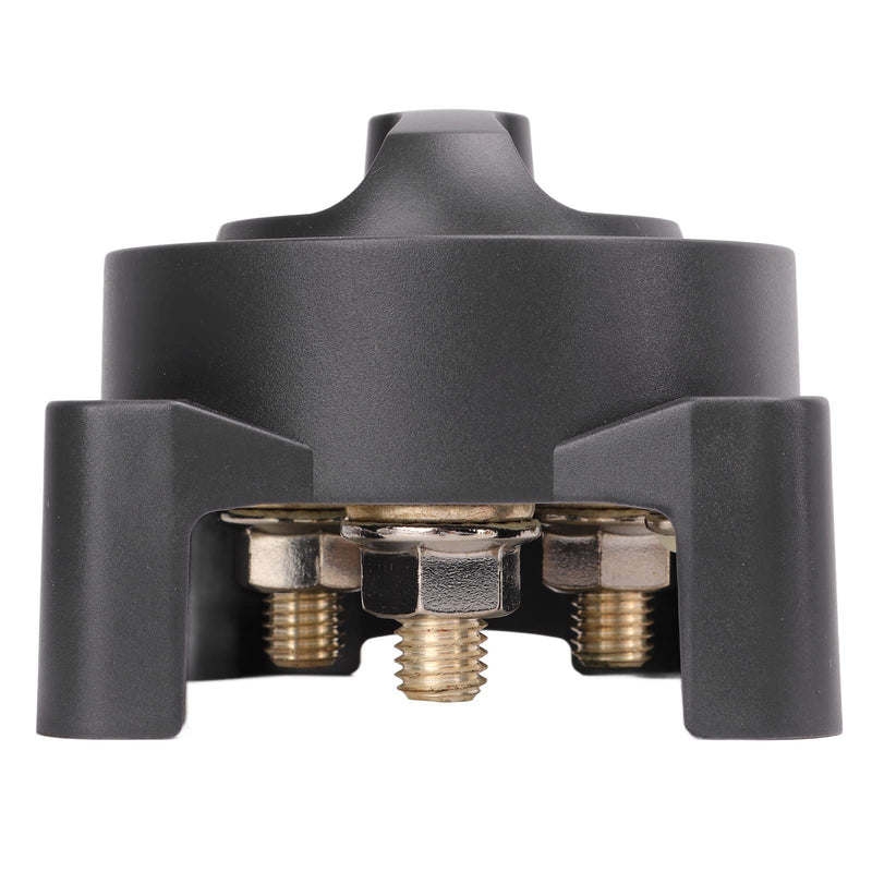 Jiawu 500A Battery Disconnect Switch, 3 Position Power Cut Master Switch, IP66 Ignition, for RV Boat, with Tinned Copper Studs