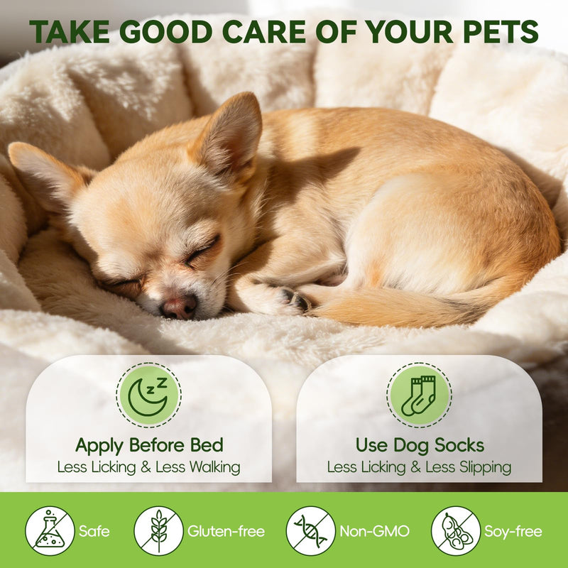 Dog Paw Balm & Nose Balm, Coconut Oil Lick-Safe Dog Paw Pad Protector for Dogs & Cats, Paw Butter, All Natural Ingredients Moisturizer & Soother for Dry Cracked Paw Pads, 1 Pack | 2 oz