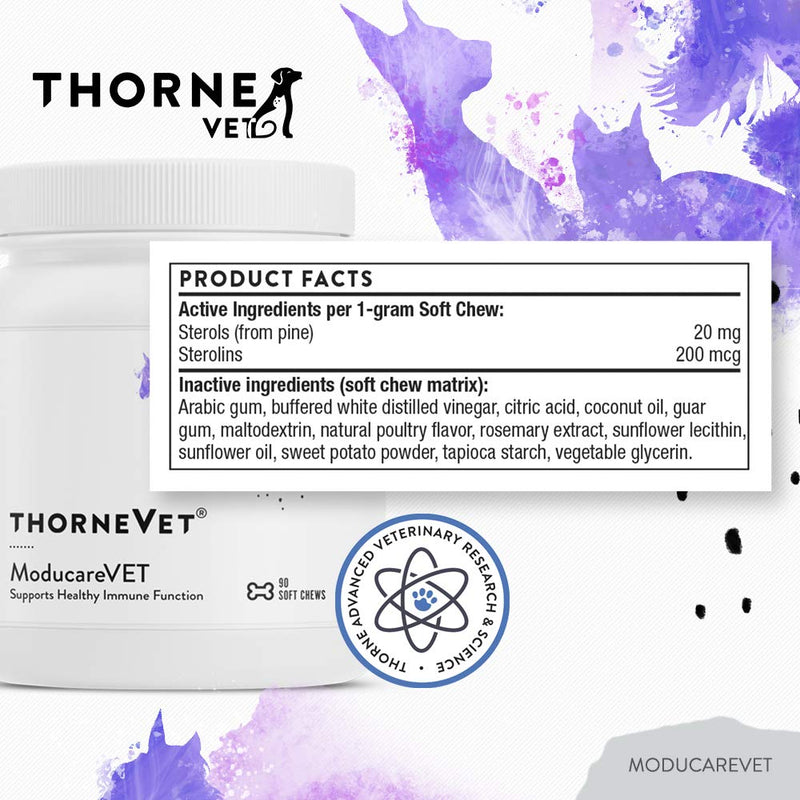 ThorneVet ModucareVET – Immune System Support from Plant Sterols for Dogs, Cats & Horses, 90 Soft Chews - PawsPlanet Australia