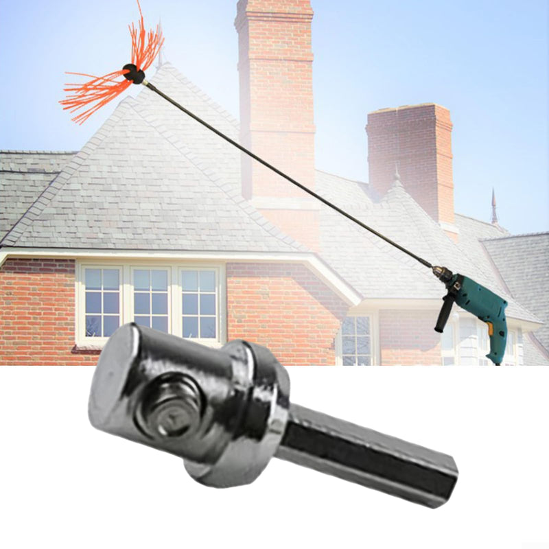 Drill Adapter For Chimney Cleaning Brush, Electric Drill Chimney Brush Extension Rod Adapter (10pcs) 10pcs