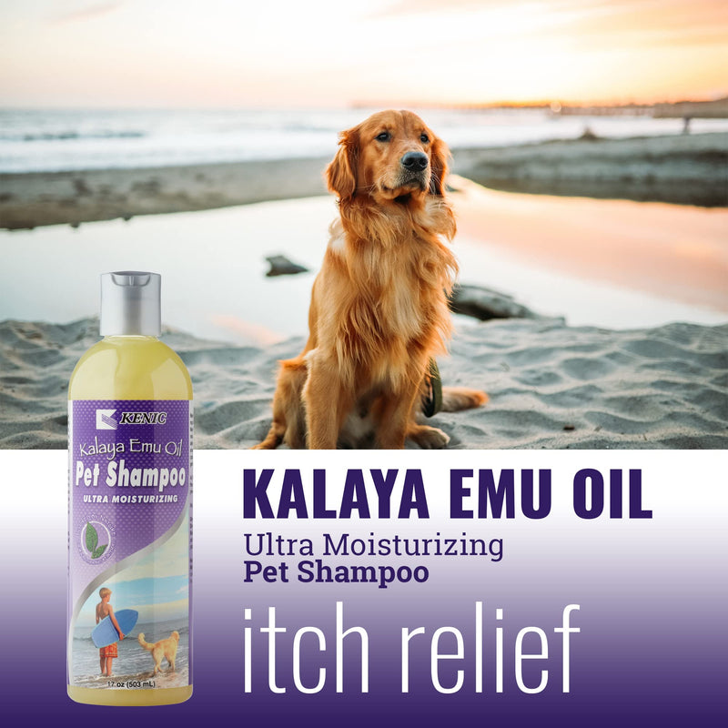 Kenic Kalaya Ultra Moisturizing & Restorative Emu Oil Pet Shampoo- Soap & Paraben Free- Made in USA- for Dogs and Cats - PawsPlanet Australia