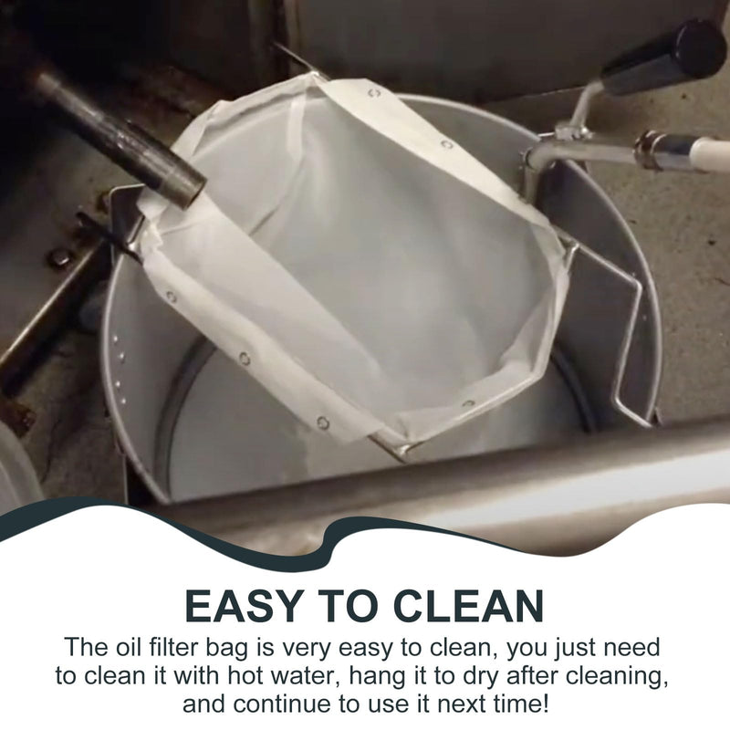 QQZ Fryer Oil Filter Bag, Bag Only, For Fryer Filter Fry Oil also Suitable for 70 lb Polishing Oil