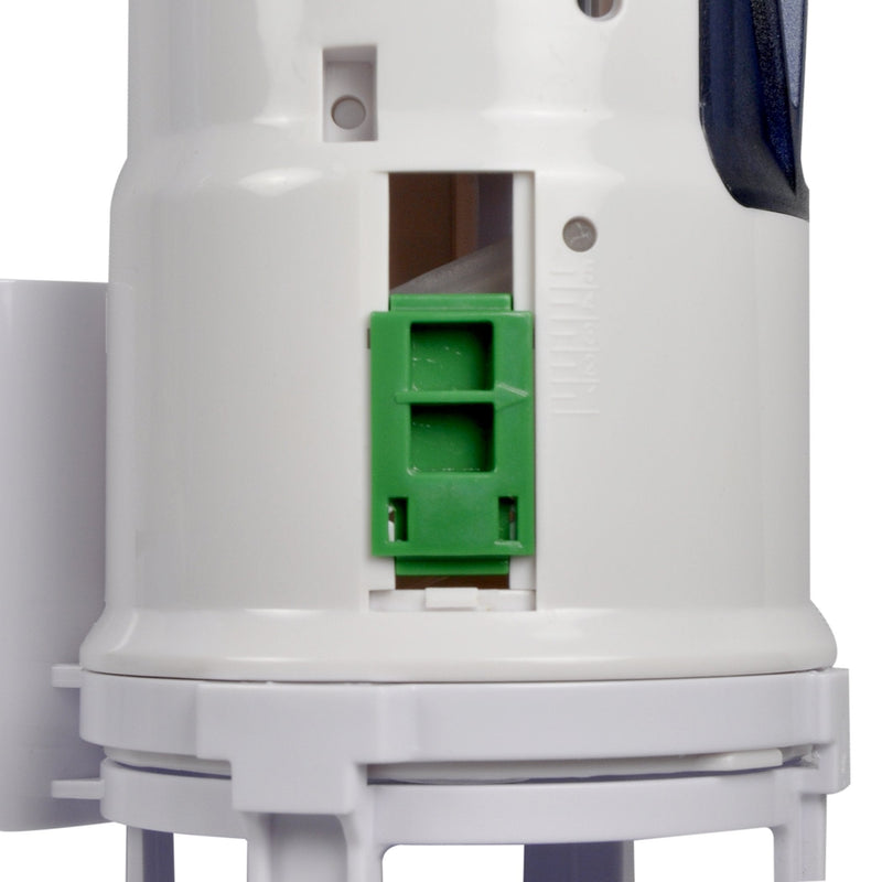 Danco HYR270 Hydroright Water-Saving Dual Flush Valve with Push-Button Handle, Plastic, Chrome Push Button 1.0