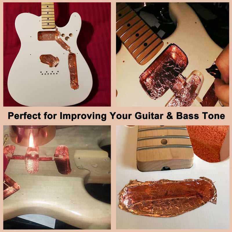 10Pcs Copper Foil Sheet [11.8inch x 7.9inch] with Double-Sided Conductive Adhesive Copper Foil Tape for Guitar, DIY Arts & Crafts, Electrical Repairs, Stained Glass, Grounding 11.8inch x 7.9inch 10
