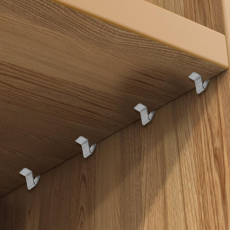 20Pcs Cabinet Shelf Clips, Heavy Duty Metal Shelf Clips Removable Shelving Holders Shelf Clips Brackets Shelf Support Pegs, Shelf Pegs for Wood Shelves Home Kitchen Cabinet Bookshelf Accessories