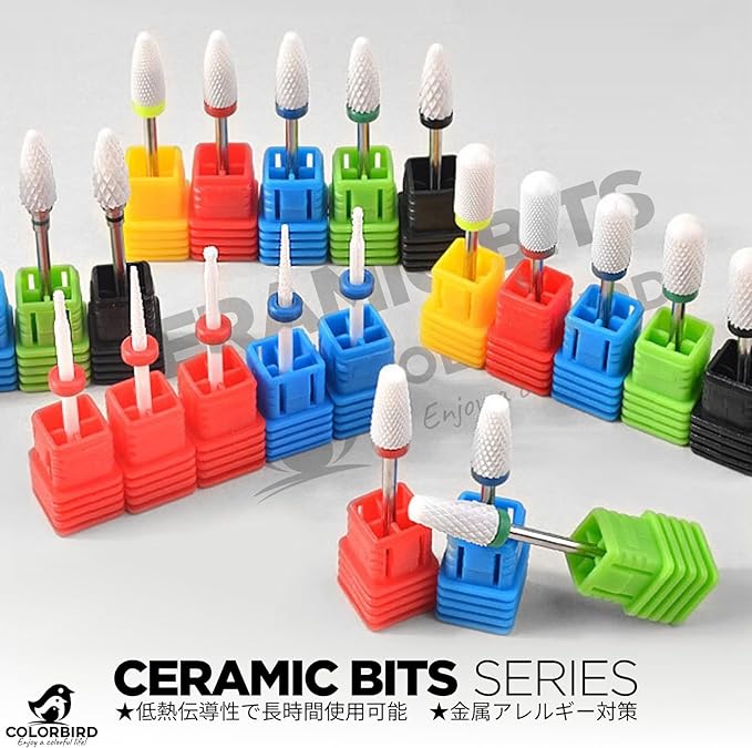 COLORBIRD Nail Bit Ceramic Nail Machine Bit Electric Nail Drill Bit (TC07) - NewNest Australia