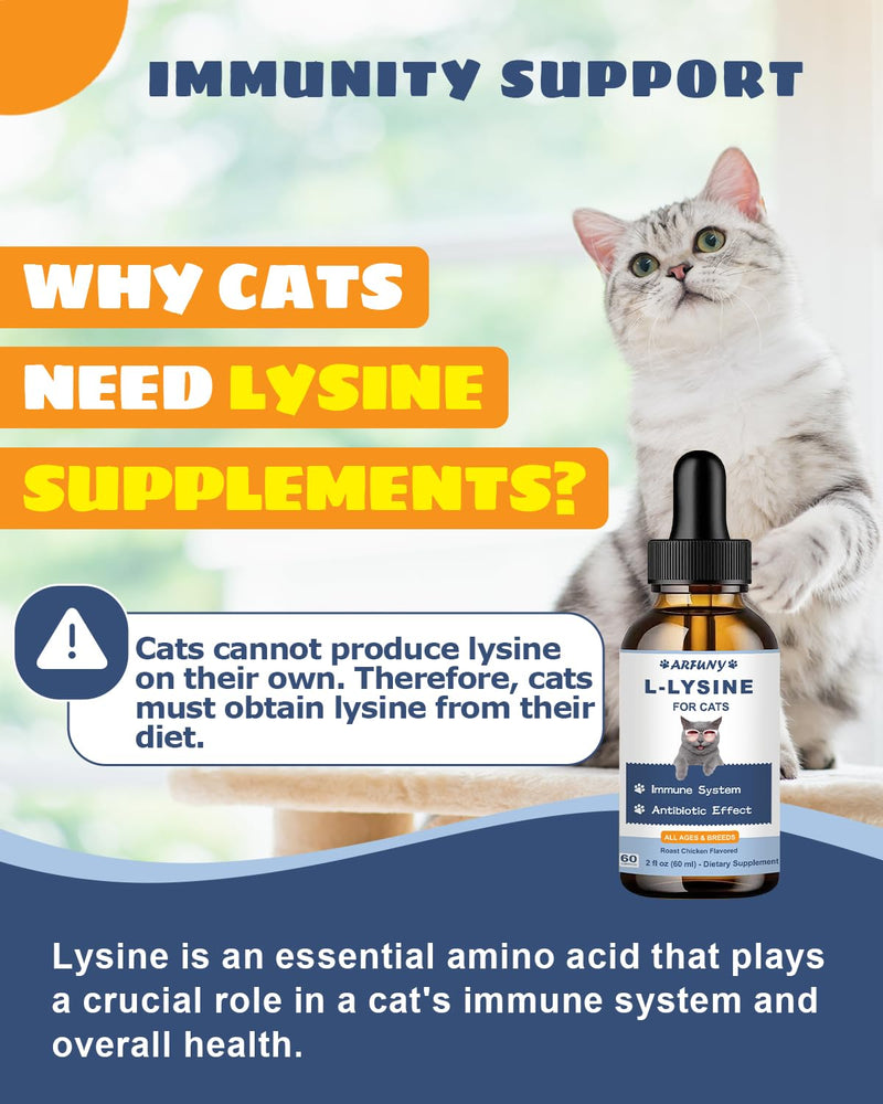 Cat L-Lysine Drops & Dog Mushroom Paste - for Cat Feline Respiratory, Sneezing, Runny Nose, Eye Function - for Dog Gut, Skin, Joint, Immune Health-Dog Lumps & Bumps Treatmen