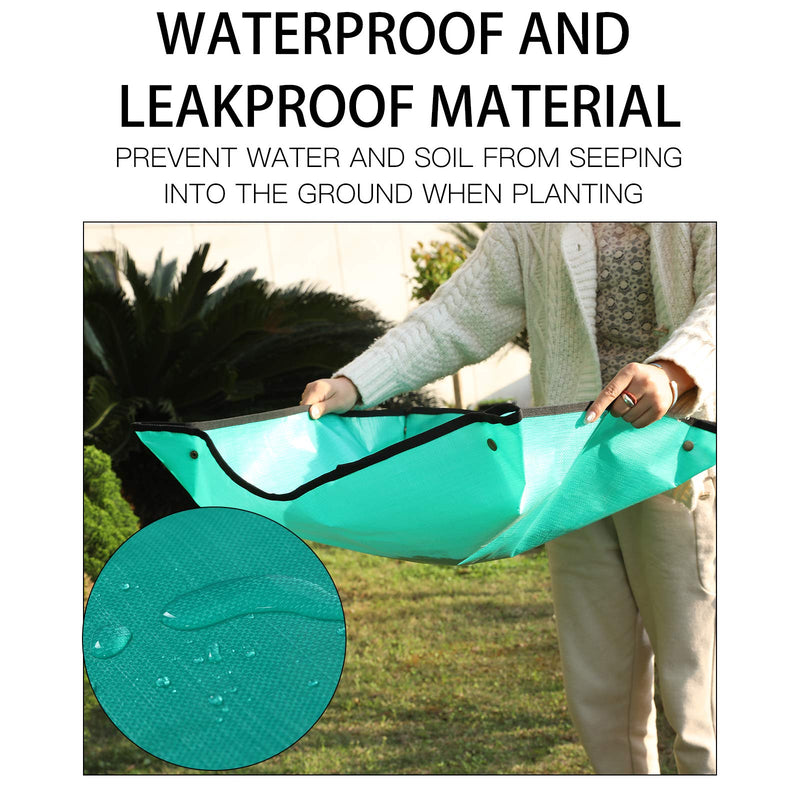 PE Plant Repotting Mat Waterproof, Indoor Succulent Potting, Portable Gardening Transplanting Mat,26.8x26.8 Inch Poly Ethylen(PE) 1S(26.8" x 26.8")