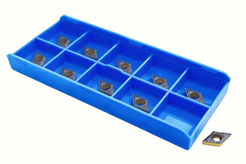 DCMT21.51/DCMT070204-MD CNC Carbide Turning Inserts for Semi-Finishing Steel Cutting,10 PCS. DCMT070204-MD