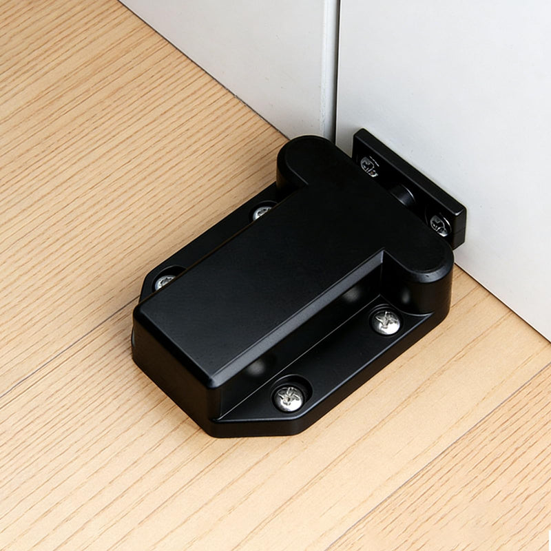 6 Pack Push Latch for Cabinets, Black Push to Open Catch Lock, Rebound self-Locking Device，Push to Open Drawer Catch Door Latch Hardware for Cabinet Drawer Wardrobe Cupboard Kitchen Door