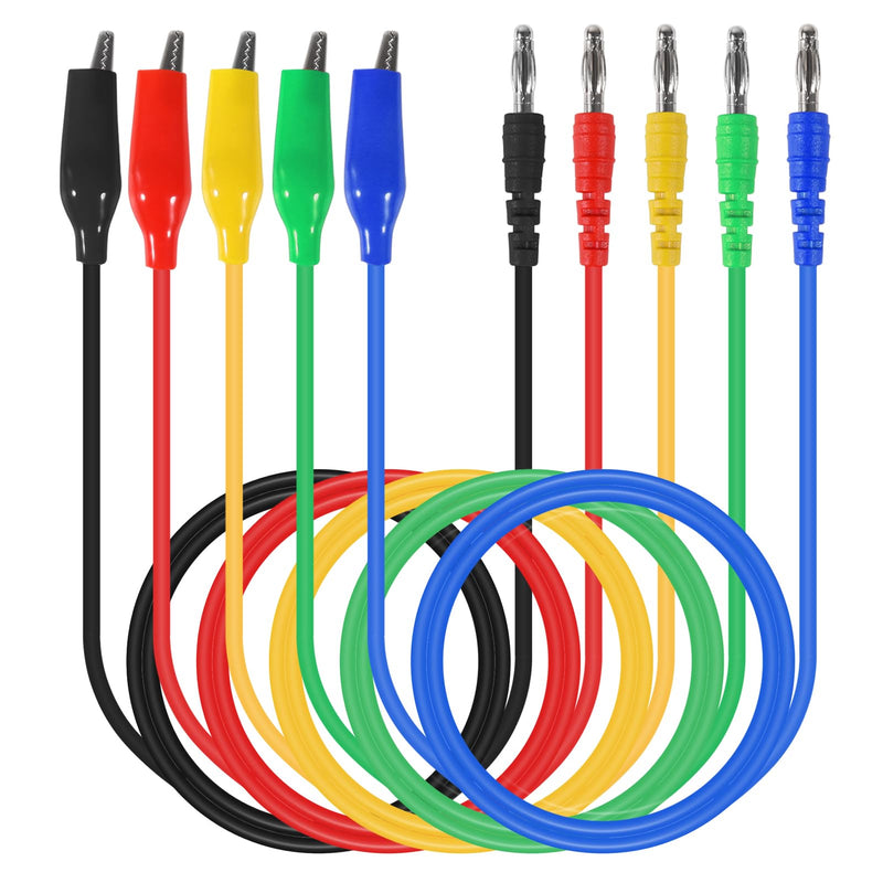 30PCS Back Probe Kit, Banana Plug to Copper Alligator Clip Automotive Test Leads Set with Alligator Clips, Wire Piercing Probes, 15PCS 30V Back Probe Pins for Car Repairing Diagnostic Circuit Testing