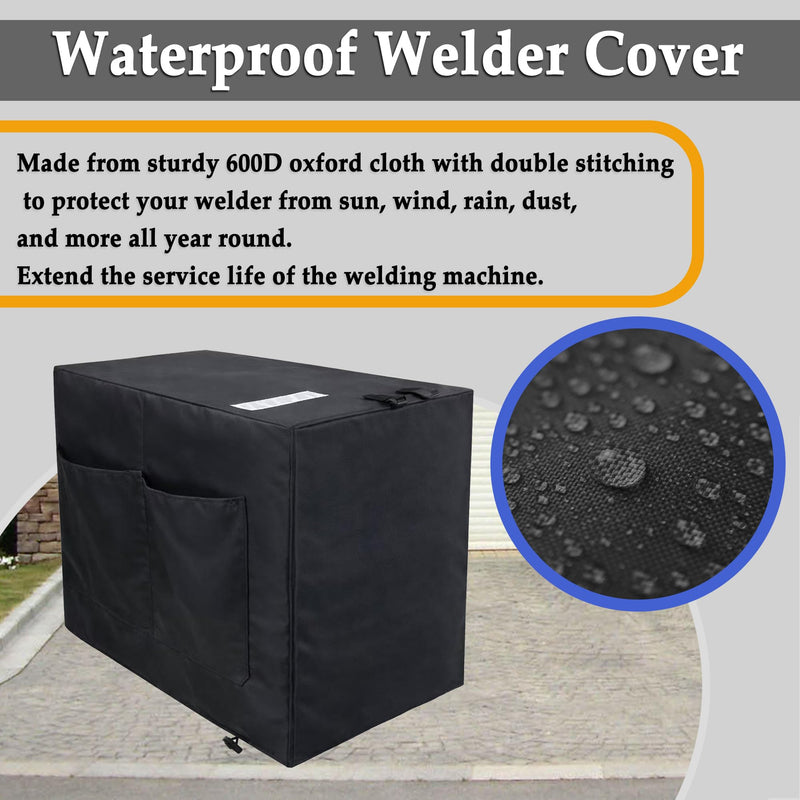 Engine Driven Welder Cover,600d Heavy-Duty Waterproof Oxford Fabric For 225/230/265/325 Engine Welder,30"Hx22"Wx42"D(Cover Only)
