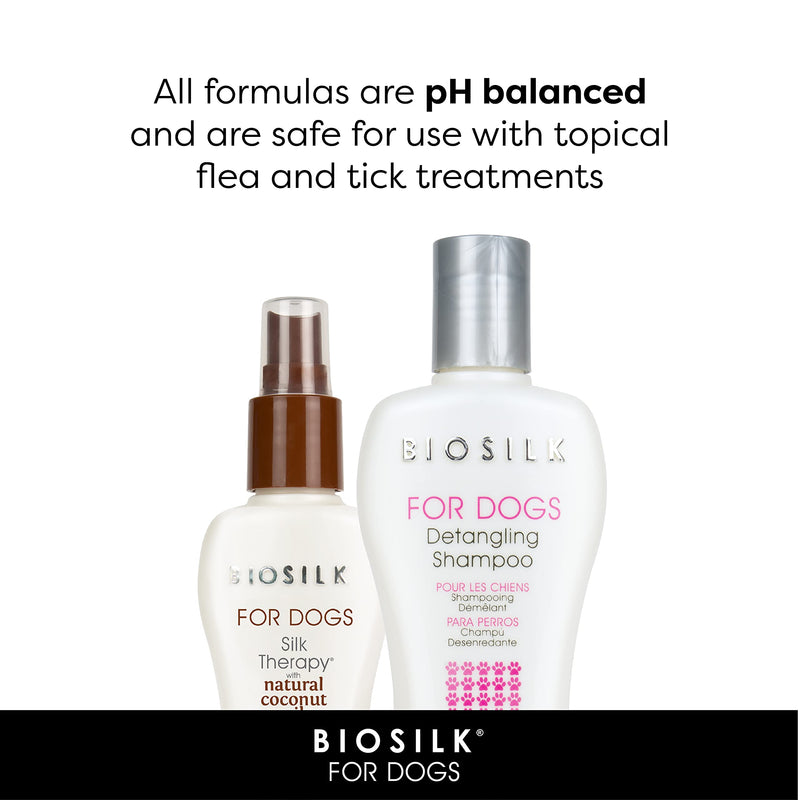 BioSilk Grooming Kit - Includes Silk Therapy Dog Detangling Shampoo, Conditioning Spray, and Pin Brush - Restores Moisture - PawsPlanet Australia
