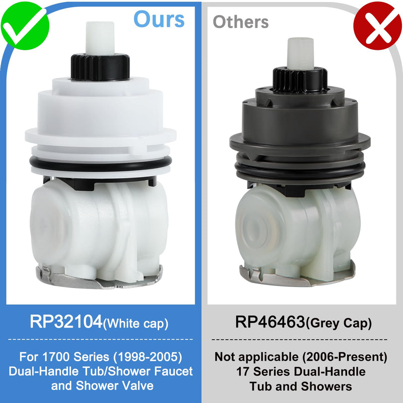 RP32104 Shower Cartridge Replacement, Compatible with Delta Monitor 1700 series(1998-2005) Cartridge, RP32104 Assembly for Bath Tub/Shower Faucet Valve