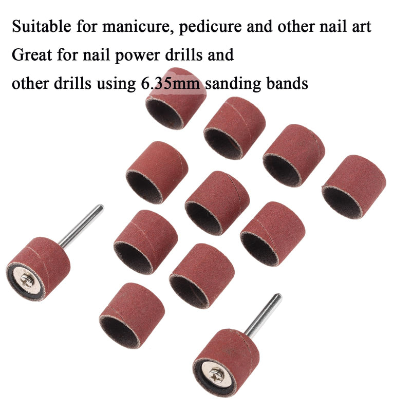 100 PCs Sanding Bands 320 Grit Drums Sleeves For DREMEL Rotary Tools 12CM 320# Grit