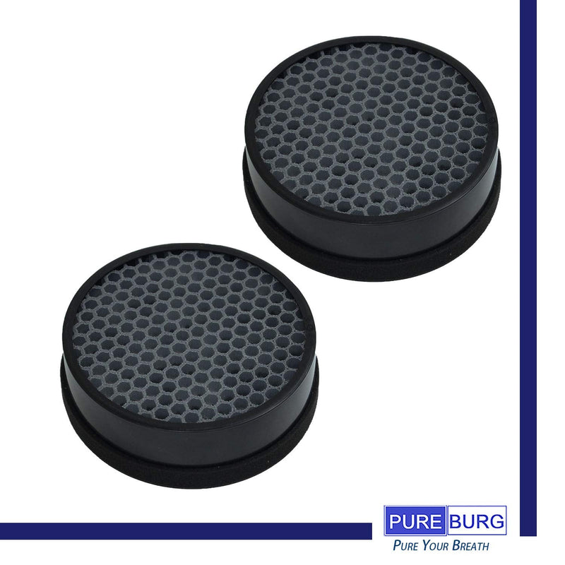 PUREBURG MD1-0039 Replacement Filter Compatible with Vornado CYLO50 CYLO51 QUBE50 Air Purifiers, Pack of 2, H13 True HEPA and Activated Carbon Pre-Filters