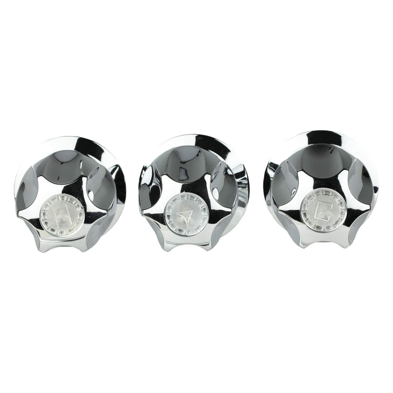 Danco 81428 Bathtub and Shower 3-Handle Remodel Kit for Price Pfister Tub/Shower Handle Restoration,(Pack of 3), Chrome