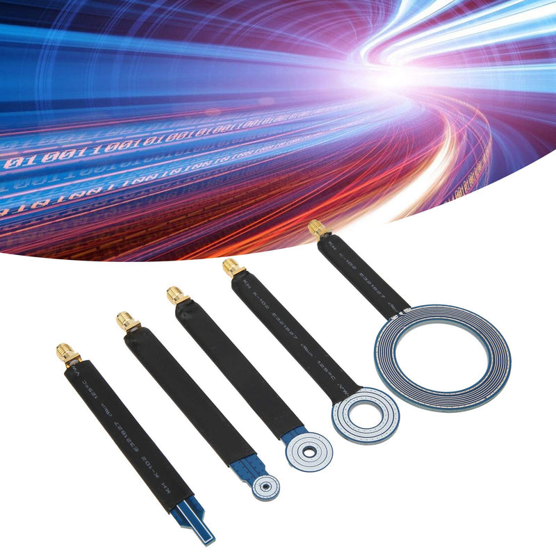 5Pcs Near-Field Magnetic Field Probes Practical Conduction Probe Antennas EMI SMA Conduction Radiation Test Antennas for Wide-Point Testing