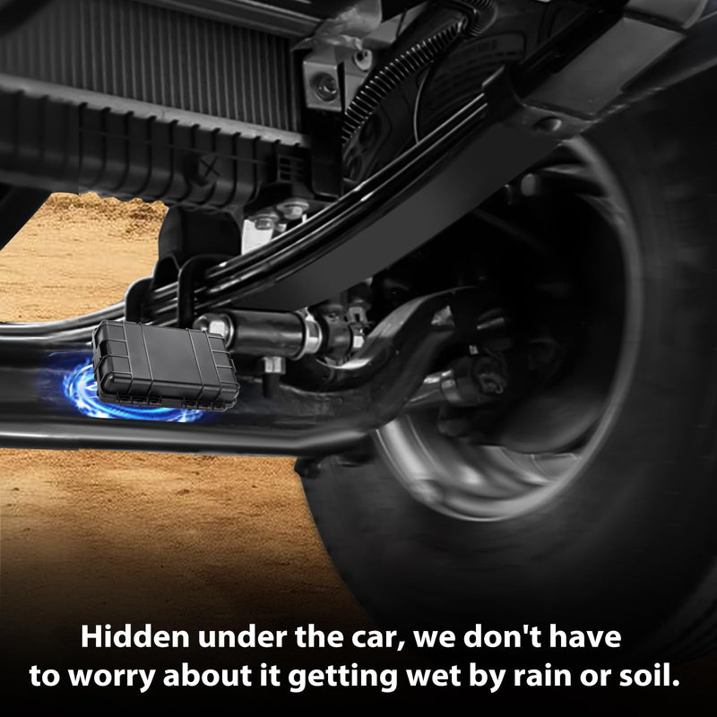Magnetic Key Box for Under Car - Upgraded Waterproof Large Magnetic Key Holder Under Vehicles - Outdoor Magnetic Key Box - Hidden Key Box Accessories - 7.28" x 4.53" x 2.18" Black 7.28" x 4.53" x 2.18" - Black