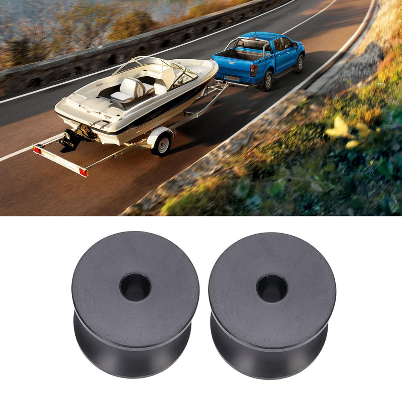Fockety Boat Trailer Roller, 2 PCS Heavy Duty 2.4x1.77in Bow Stop Bell Roller Nylon Stop Boat Trailer Accessories Replacement for Yacht